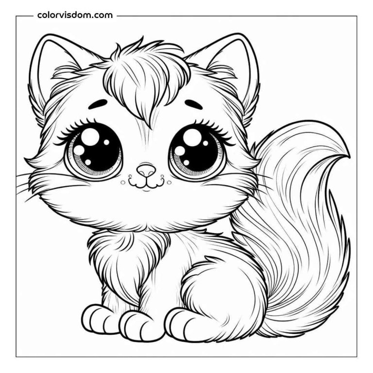 Free Downloadable Cute Coloring Pages for Kids - Colorvisdom