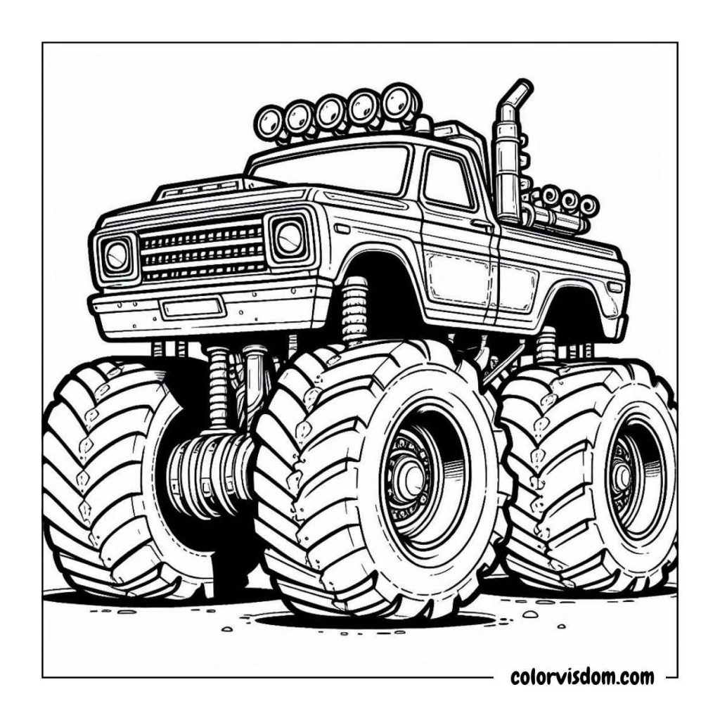 Monster Truck with Huge Tires
