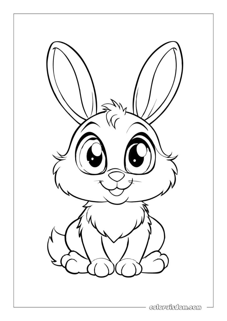 Easter Bunny with Big Eyes