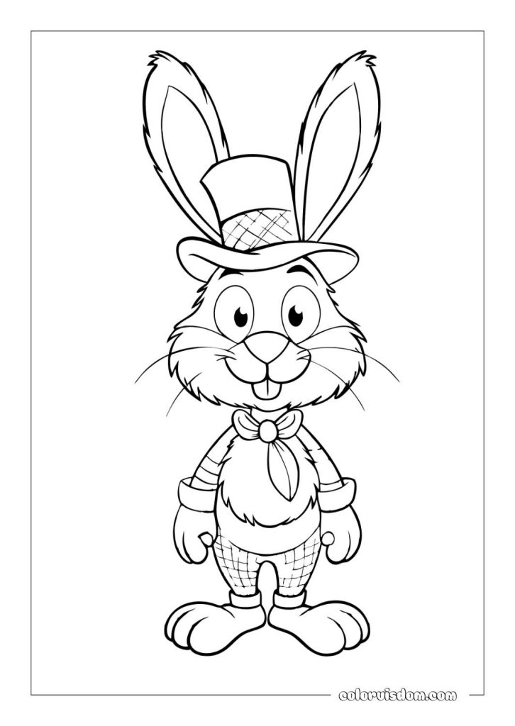 Easter Bunny with a Tiny Hat