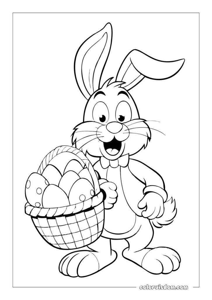 Easter Bunny with a Basket