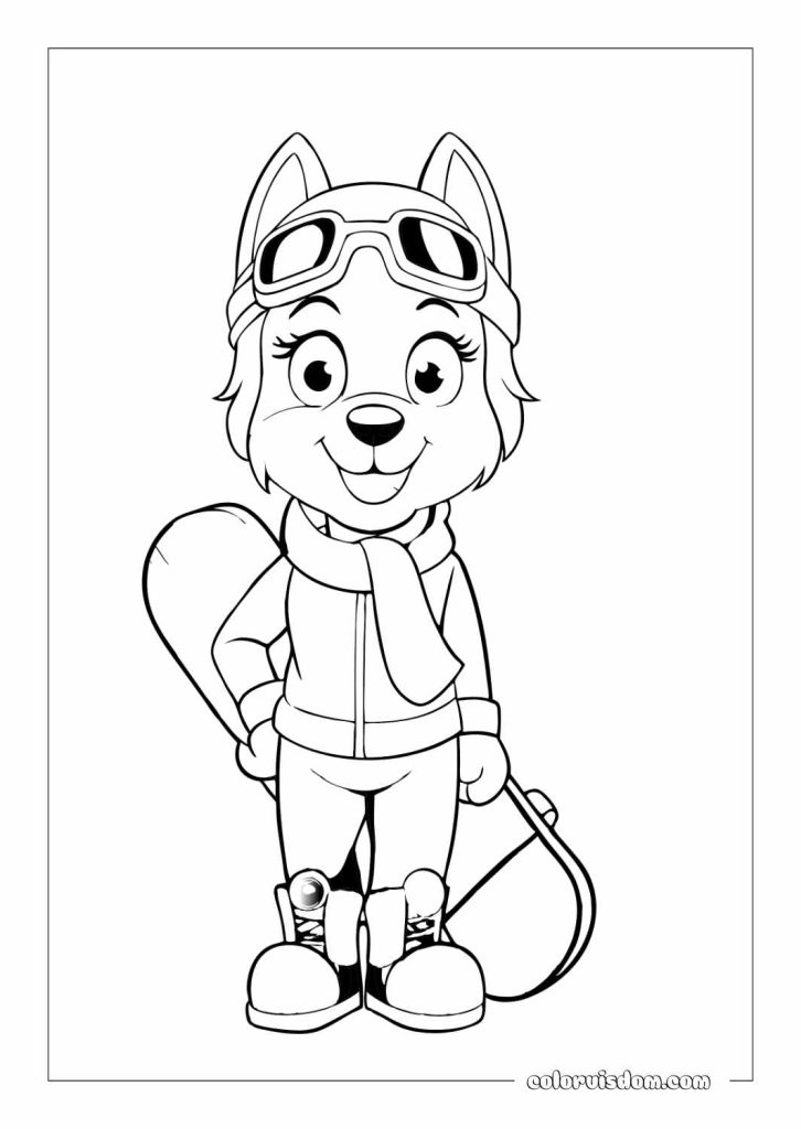 Everest with Her Snowboard