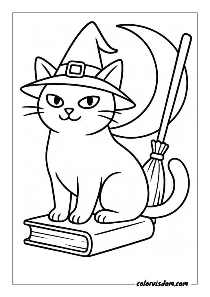 Felines in Sharp Witch Shaped Hats