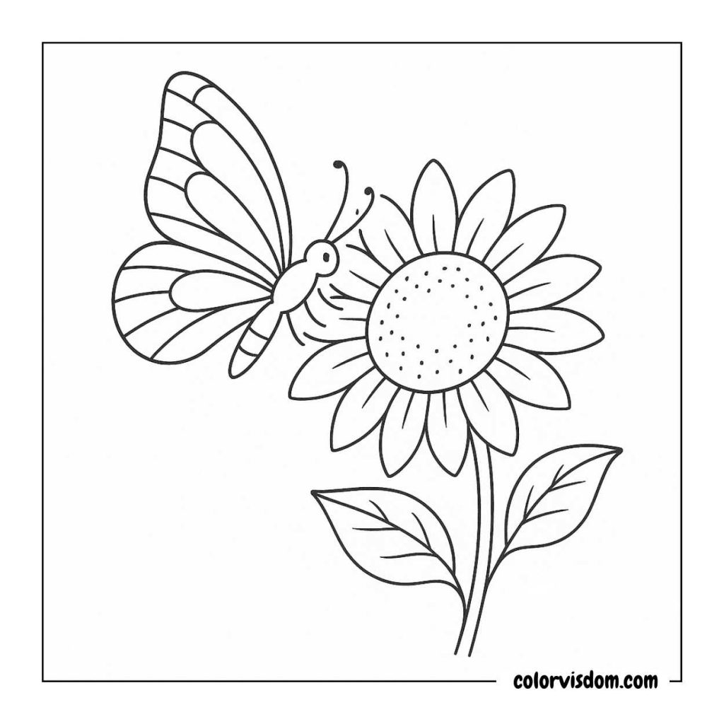 Butterfly on Sunflower