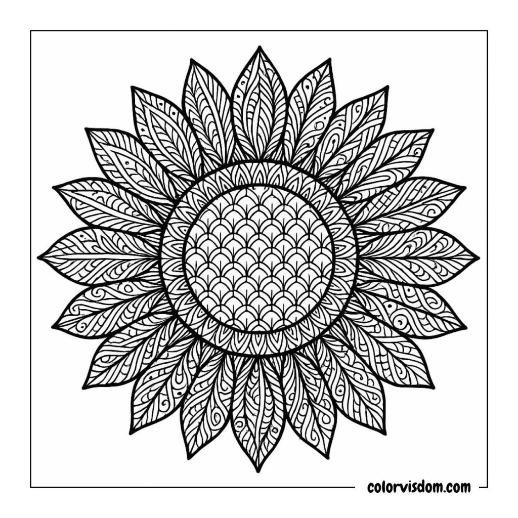 Sunflower Mandala