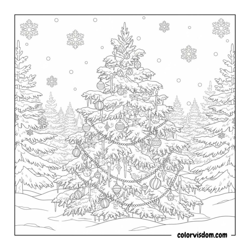 Decorated Outdoor Tree