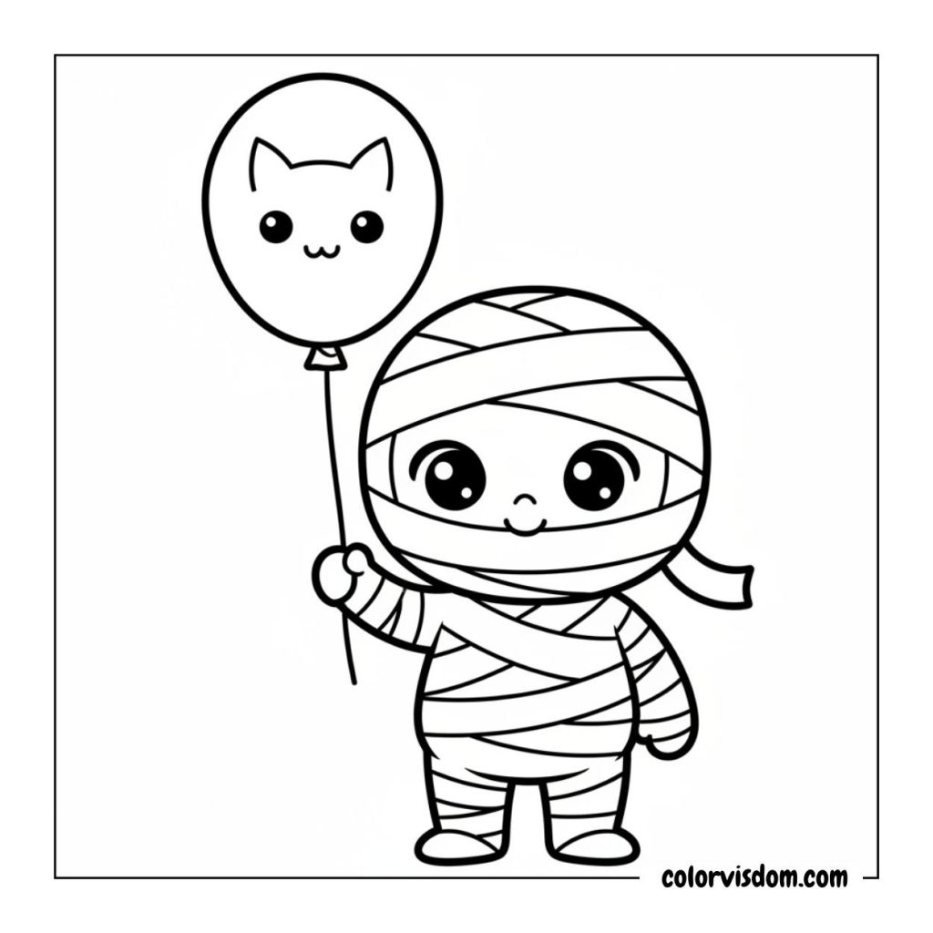 Baby Mummy with Balloon