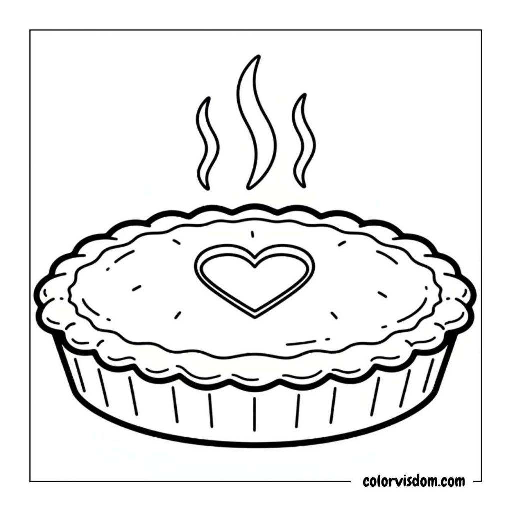 Heart-shaped Pies with Steam Rising