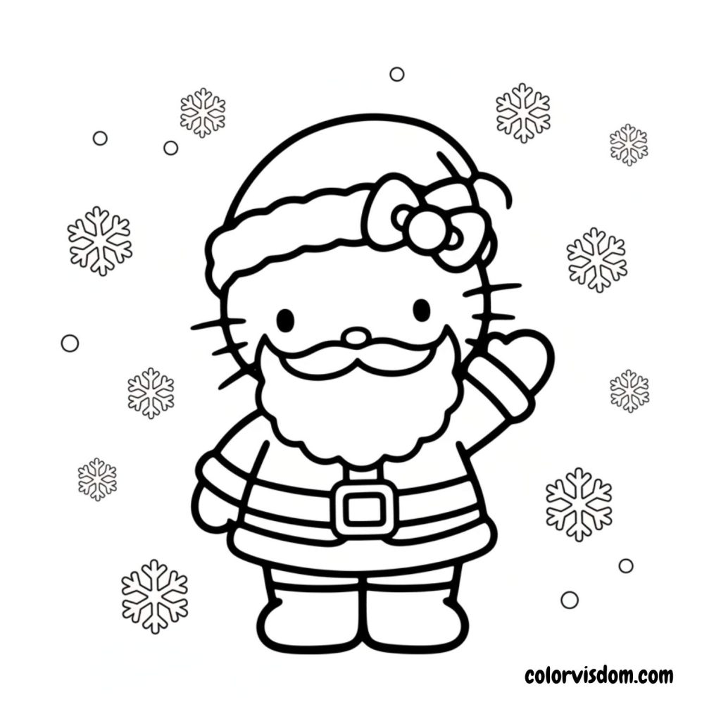 5. Santa Hello Kitty, waving hello to you!