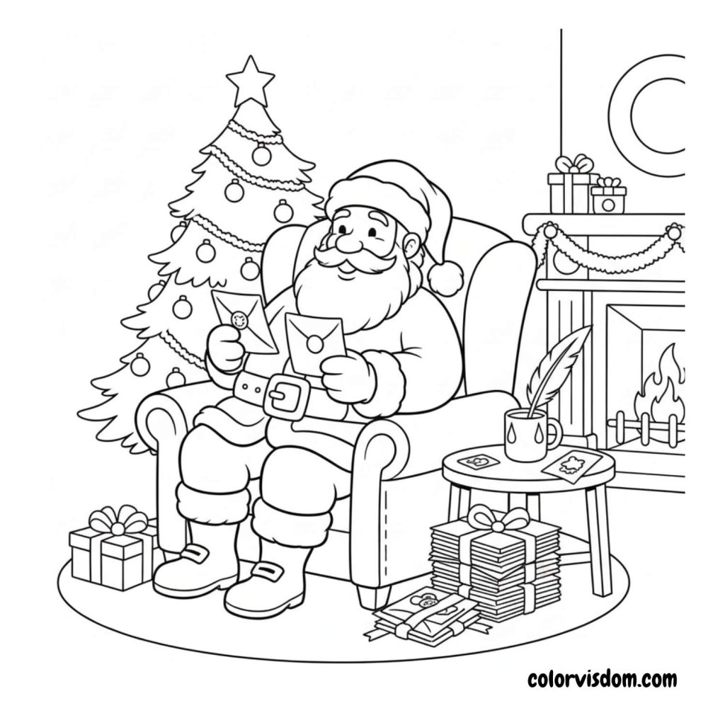 Santa Reading Children’s Letters