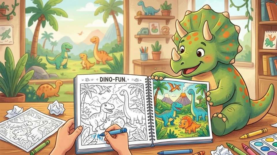 Dinosaur Coloring Page