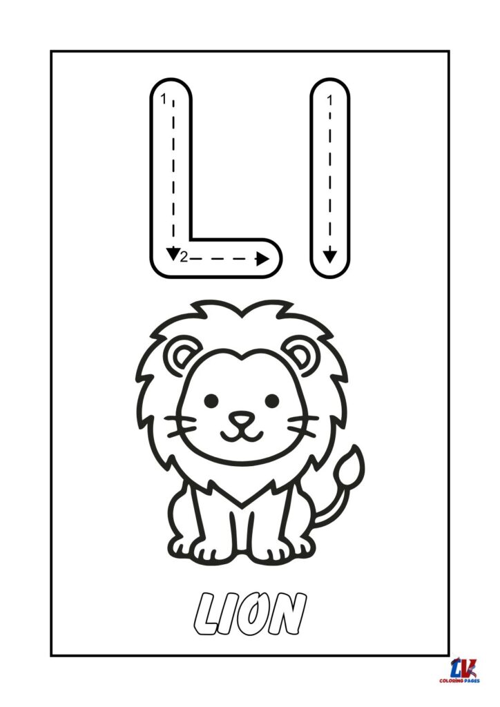 "L" Letter Tracing Worksheets