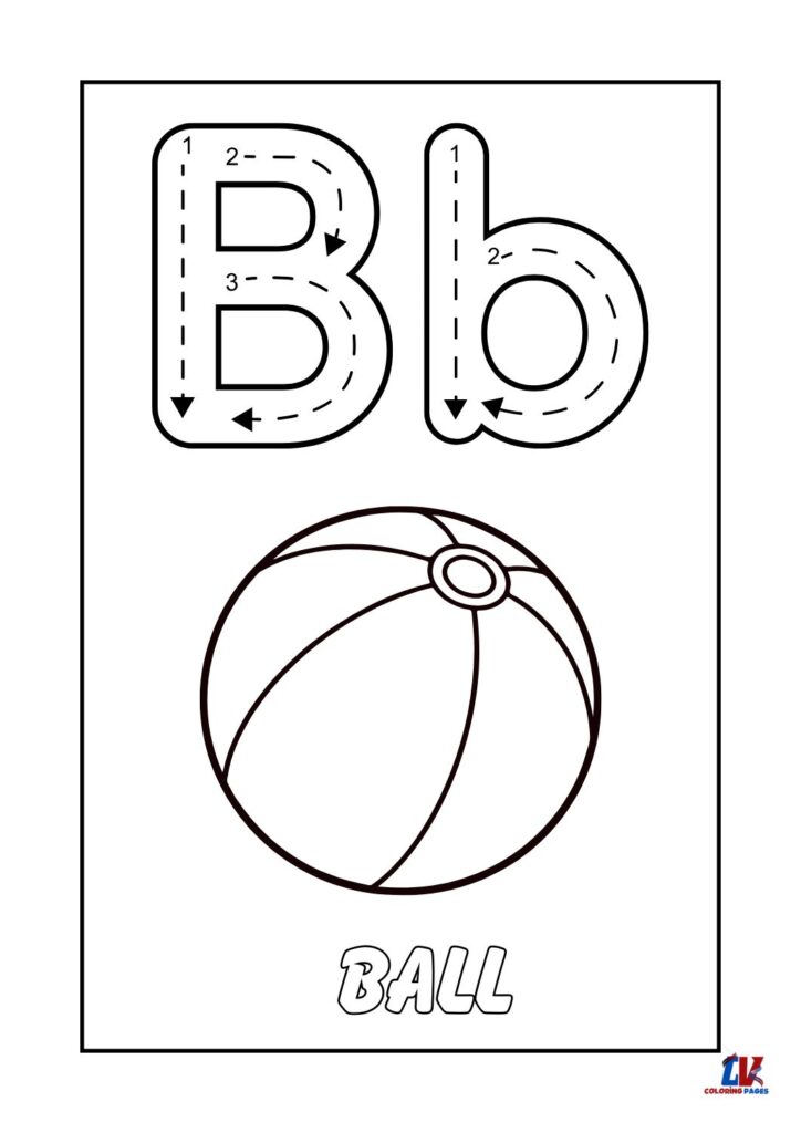 "B" Letter Tracing Worksheets