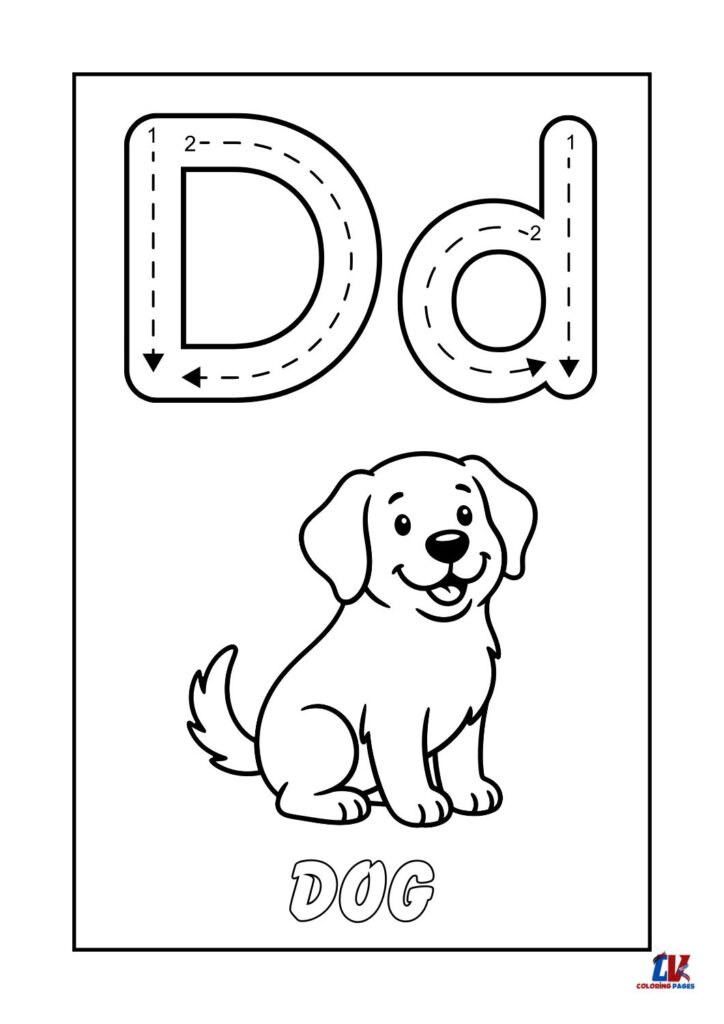 "D" Letter Tracing Worksheets