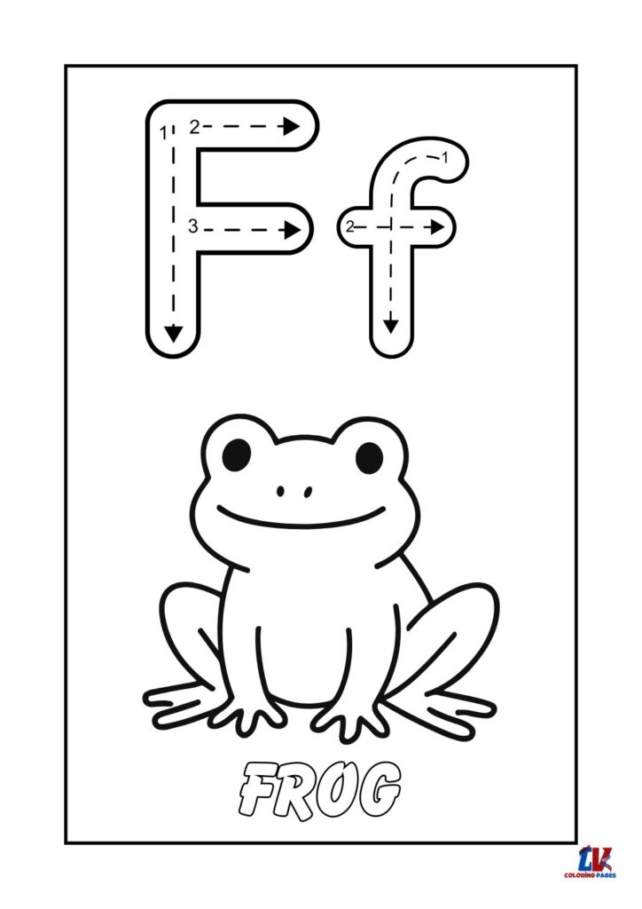 "F" Letter Tracing Worksheets