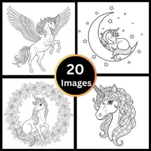 unicorn coloring page