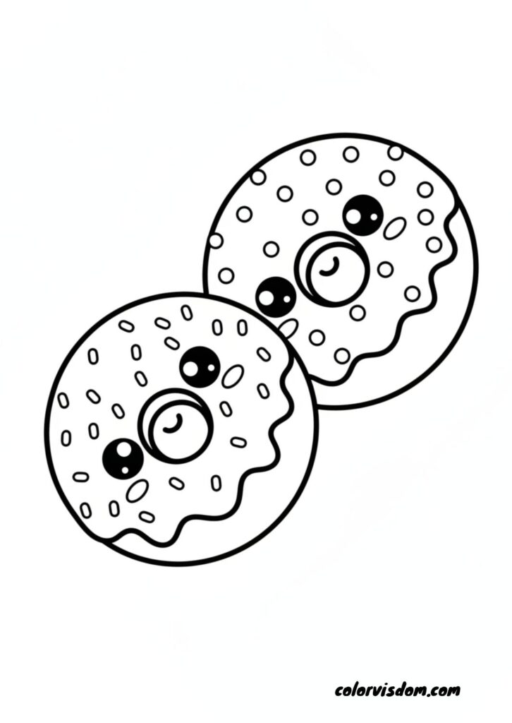 Kawaii Donut Duo: