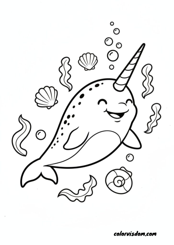Narwhal Under the Sea: