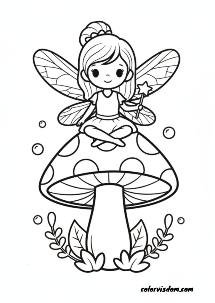 Fairy on a Mushroom