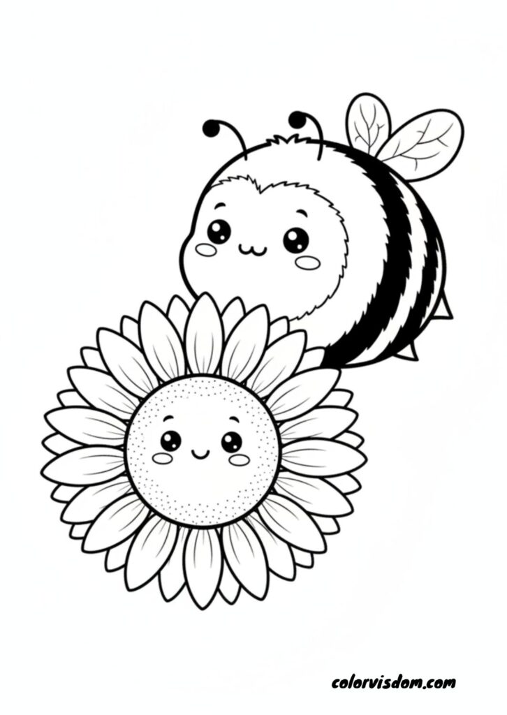 Little Bee and Sunflower: