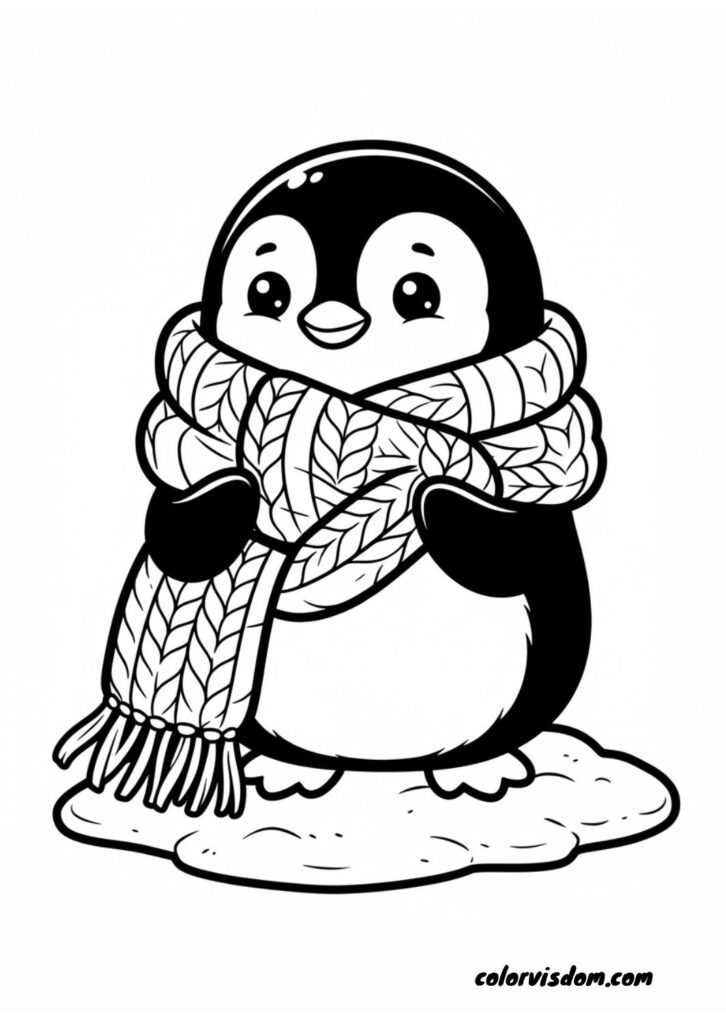 Penguin in a Scarf