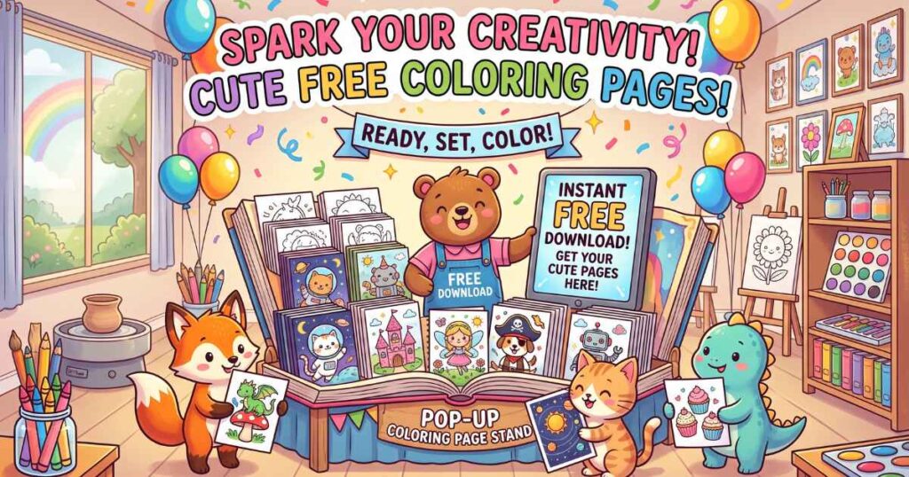 Free Cute & Kawaii Coloring Pages